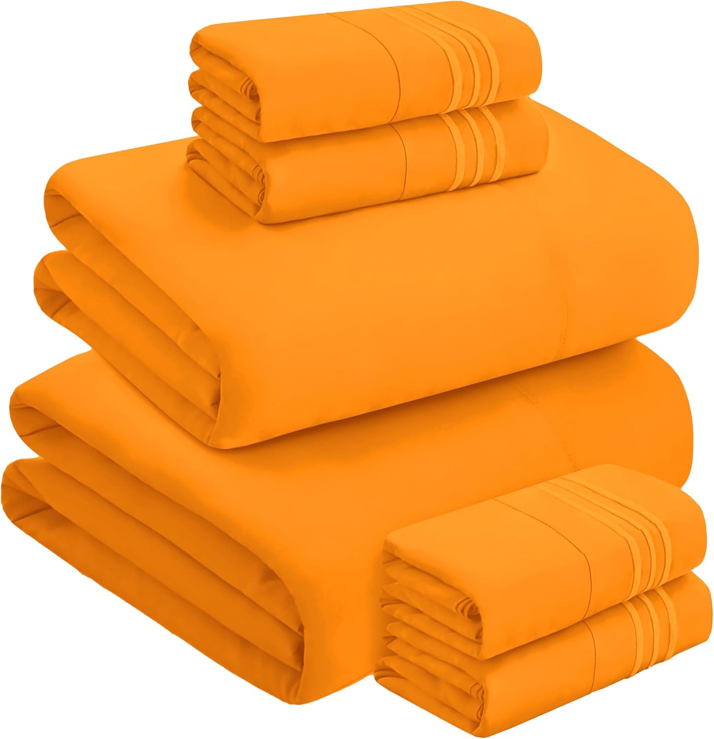 MocassiLuxuryBedding Mocassi Luxury 6-Piece Sheet Set, Ultra Soft 1800 Hotel Quality Microfiber Sheet Set, Fits Mattresses Up to 18 to 24 I…