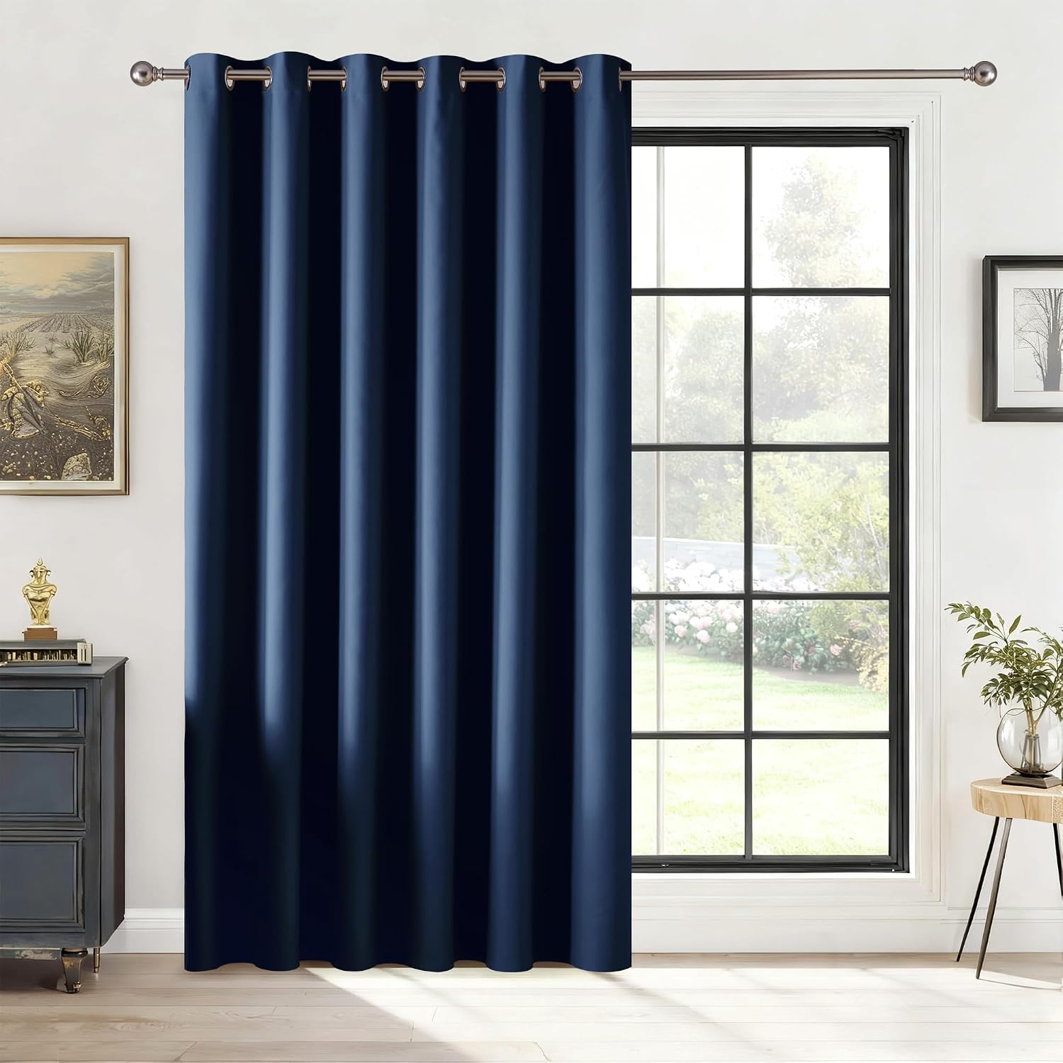 Rybhome RYB HOME Blackout Thermal Insulated Curtains, Portable Curtain for Sliding Glass Door/Storage/Space Room Divider, Large Window Trea…