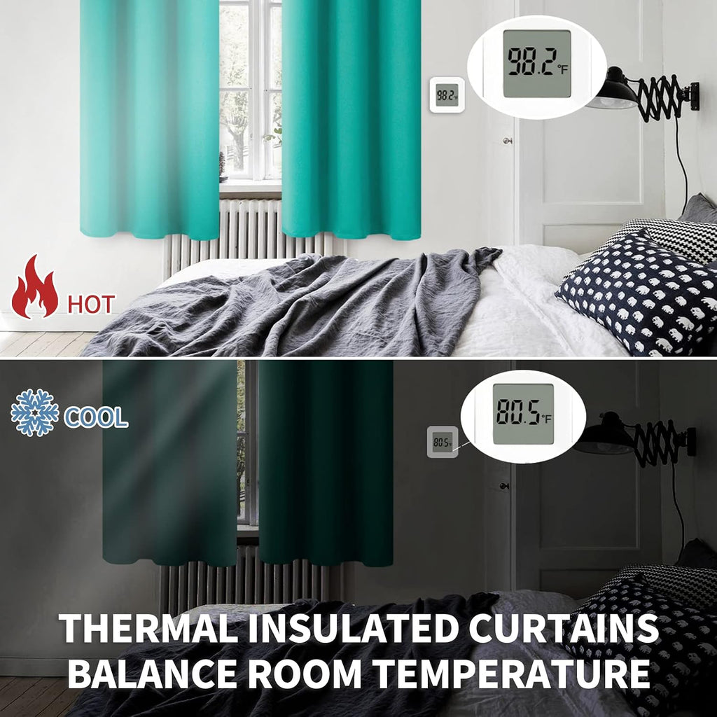 BGment Room Darkening Curtains 108 Inches Long - Grommet Thermal Insulated Drapes Window Treatment Curtains for Bedroom, 2 Panels, 52 x 108…