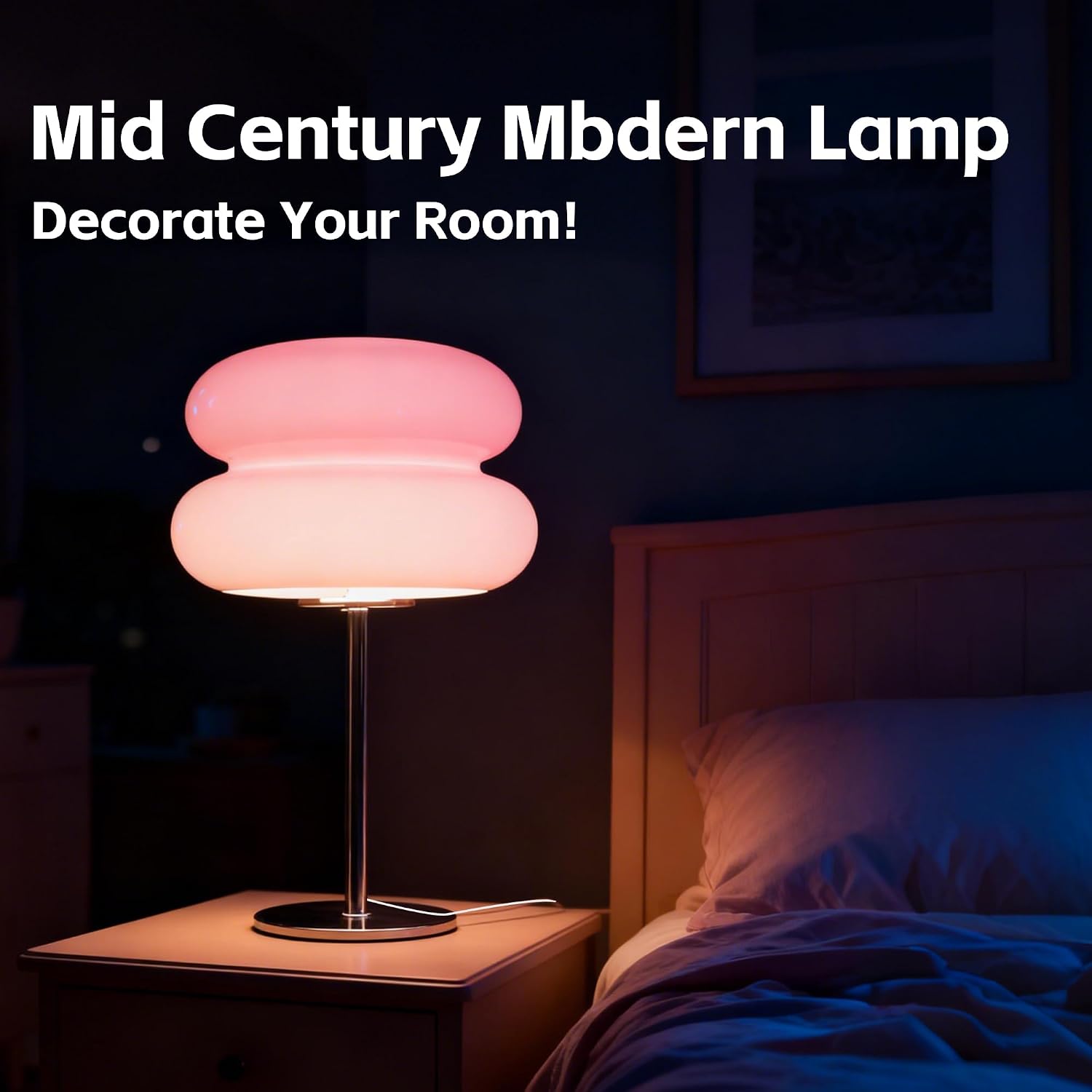 Bedroom Mushroom lamp, Medieval Modern Bedside Table lamp, dimmable Retro Egg Tart Headlight, Unique Home Mushroom Decoration Aesthetic…