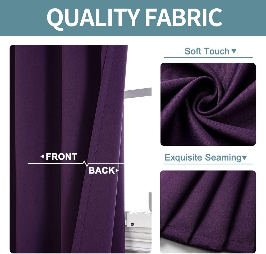 ChrisDowa Blackout Door Curtains for Doorway Privacy, Grommet Closet Curtains for Bedroom Closet Door, Thermal Insulated Doorway Cover Room…