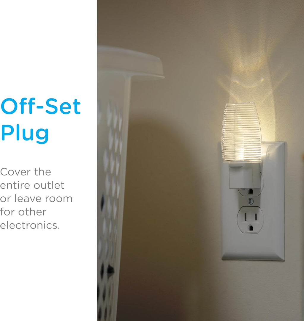 Lights by Night LED Night Light, Plug-in, Dusk to Dawn Sensor, Warm White, UL-Certified, Energy Efficient, Ideal Nightlight for Bedroom…