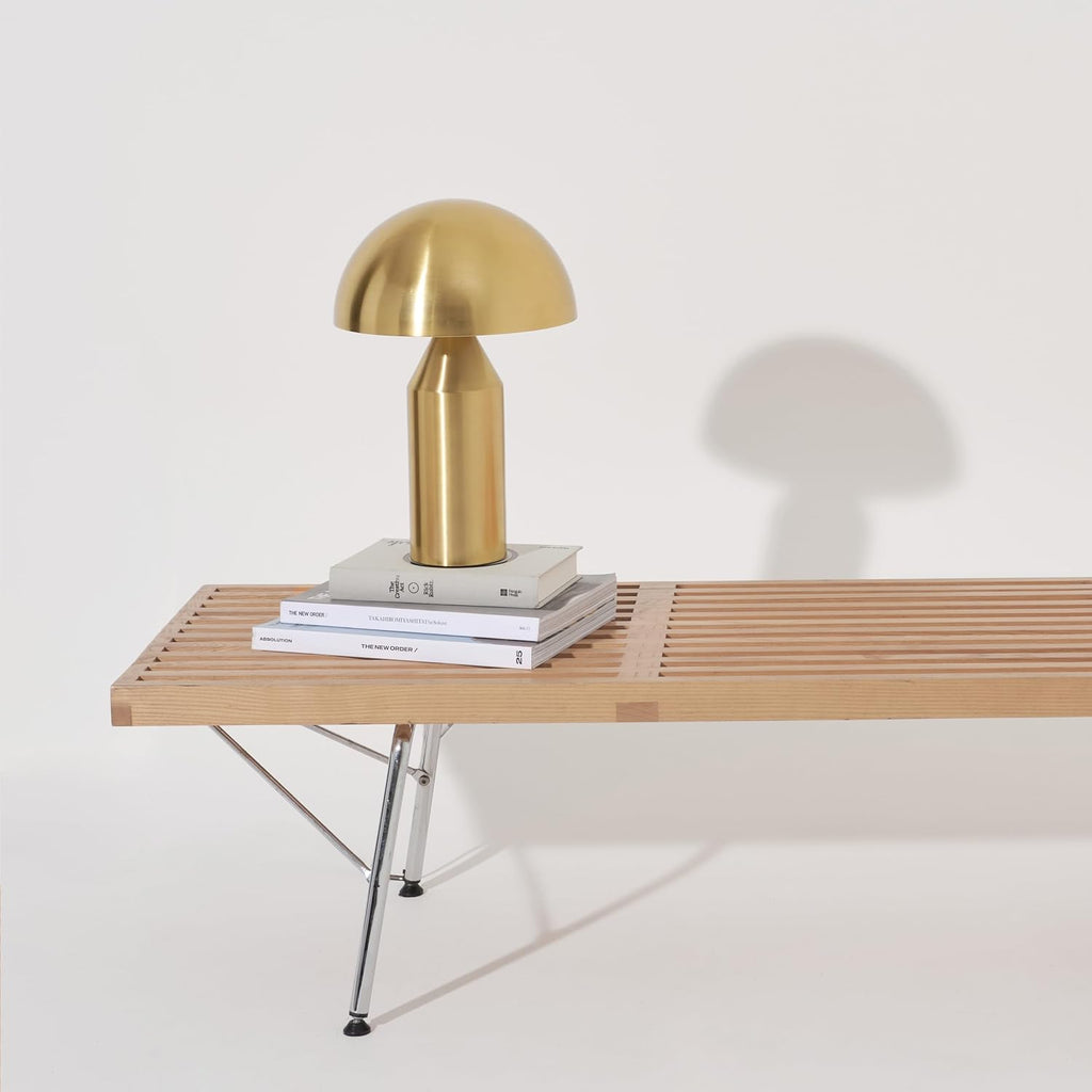Brightech Venus Mushroom Table Lamp - Modern Lamp for Living Room, Bedroom Side/End Table - Dimmable, Unique Side Table LED Lamp Shade…