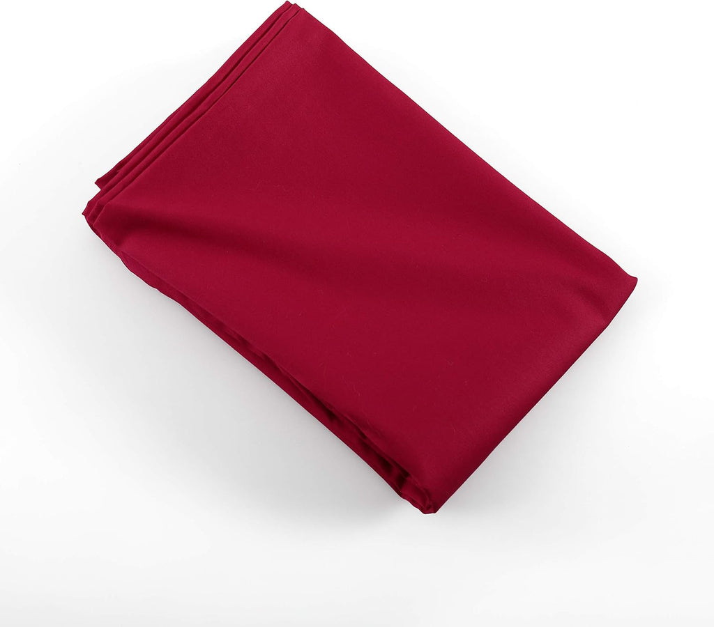 Evolive 300 Thread Count 100% Cotton Body Pillow Cover, 21" x 54", Soft Breathable Replacement Pillow Case with Hidden Zipper Closure (Red)…