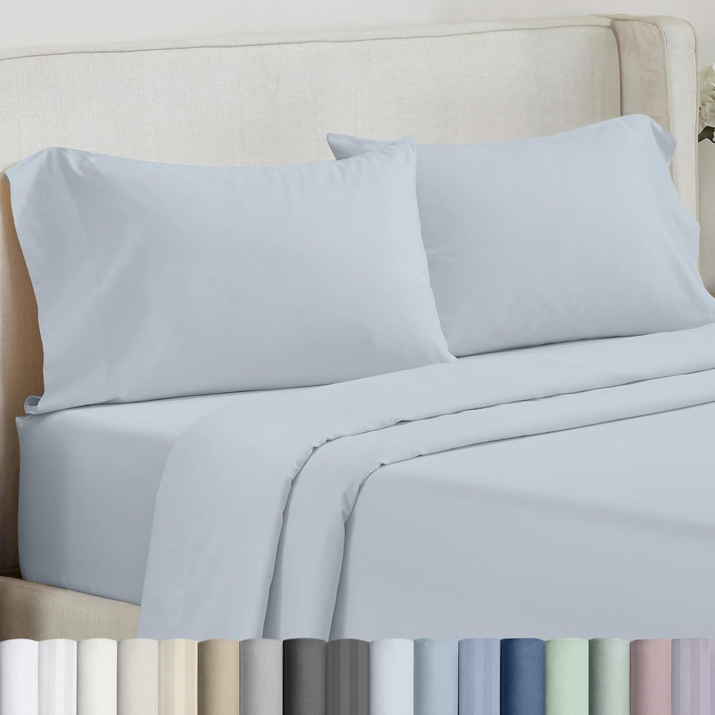 California Design Den Cotton Pillowcases Queen Set of 2 - Soft & Silky 500 Thread Count Sateen, Breathable 100% Cotton Pillow Cases, Fits…