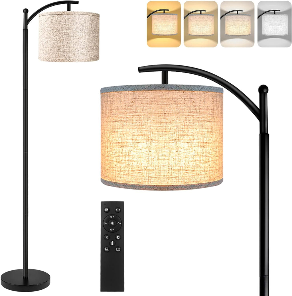 ROTTOGOON Floor Lamp for Living Room, 4 Color Temperature LED Floor Lamp with Remote Control & Foot Switch, LED Bulb Included, Modern…