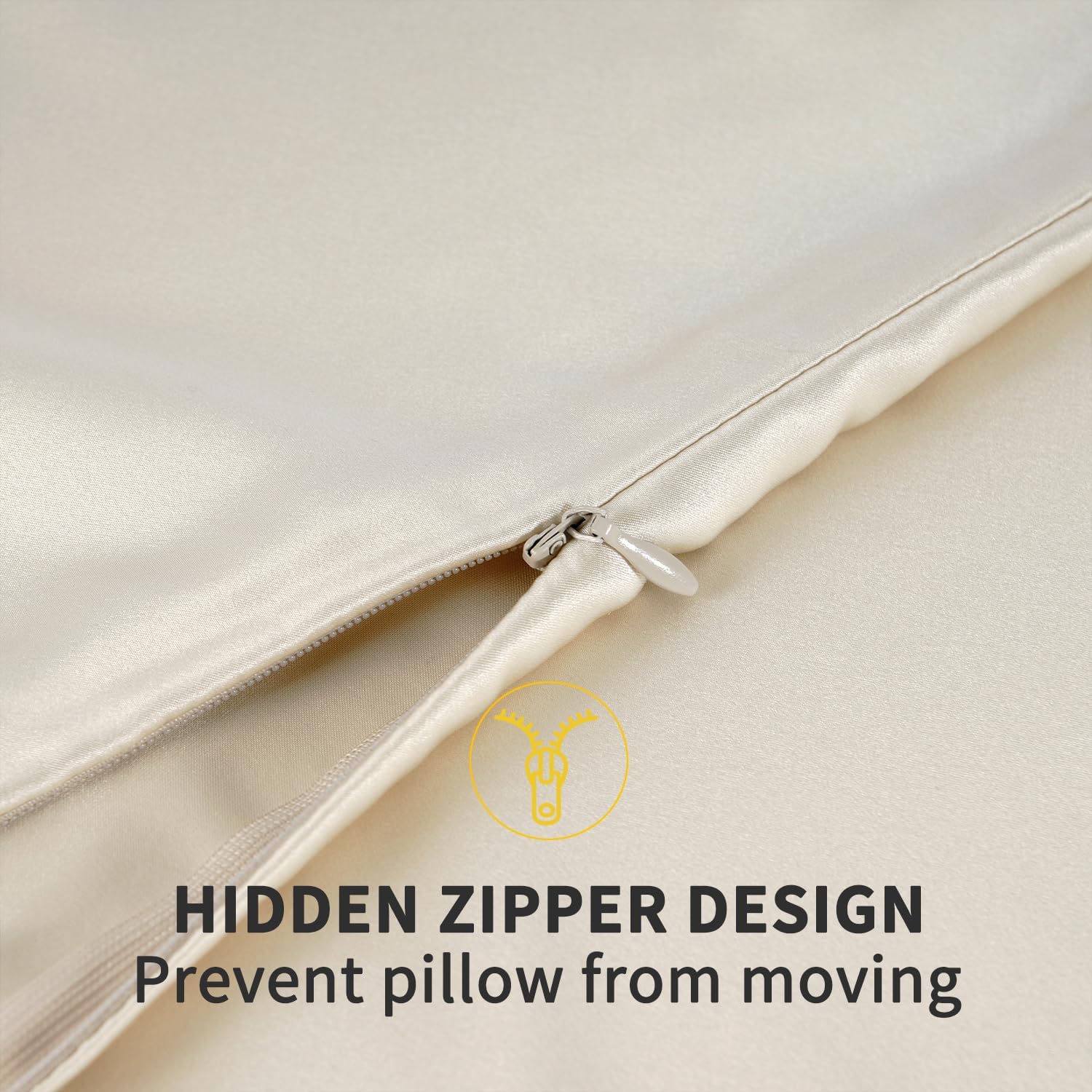 Zimasilk 100% Pure Mulberry Silk Pillowcase for Hair and Skin everyday comfort, Soft and Smooth, Both Sides Grade 6A Silk,600 Thread…