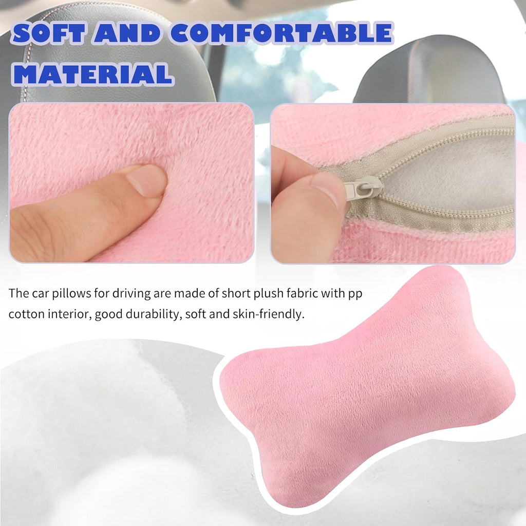 2PCS Car Headrest Pillow, Soft & Comfortable Car Neck Pillow for Driving Fatigue Relieve, All-Season Universal Cars Head Rest Pillows…