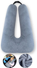 FHSGGP Travel Pillow Car Pillow Kid Car Sleeping The Sleeping Aid for Adults and Kids on Road Trips Kids Travel Pillow Gray