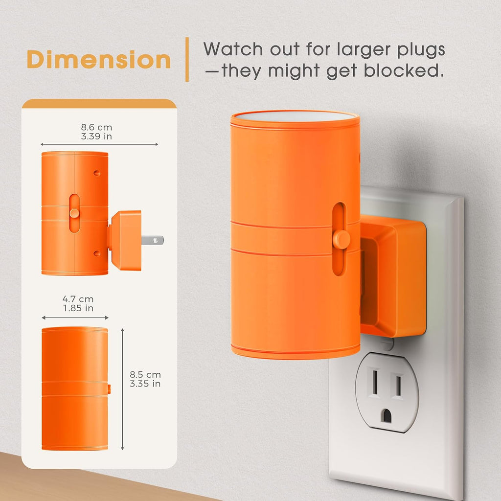 Briignite Night Lights Plug into Wall, Modern LED Night Light Plug in, Dusk to Dawn Sensor, Soft White 3000K, 0-100LM Adjustable…