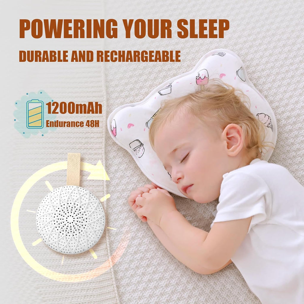 Exporify Sound Machine with 24 Relaxing Nature Sounds, Sleep Portable Travel White Noise Machine for Home, Office, Nursery, Timed and Adjustabl…