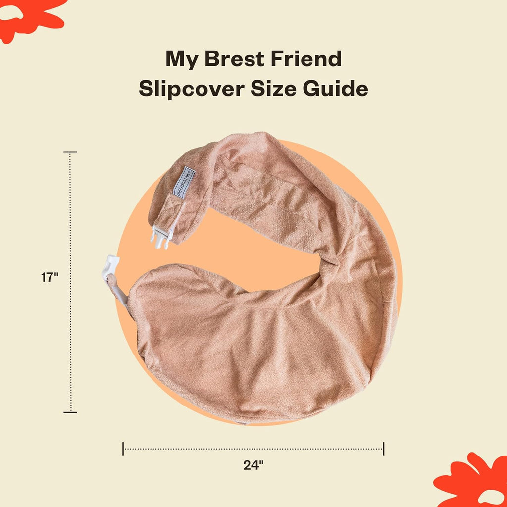My Brest Friend Nursing Pillow - Deluxe - Enhanced Comfort w/ Slipcover - Ergonomic Breastfeeding Pillow For Ultimate Support For Mom &…