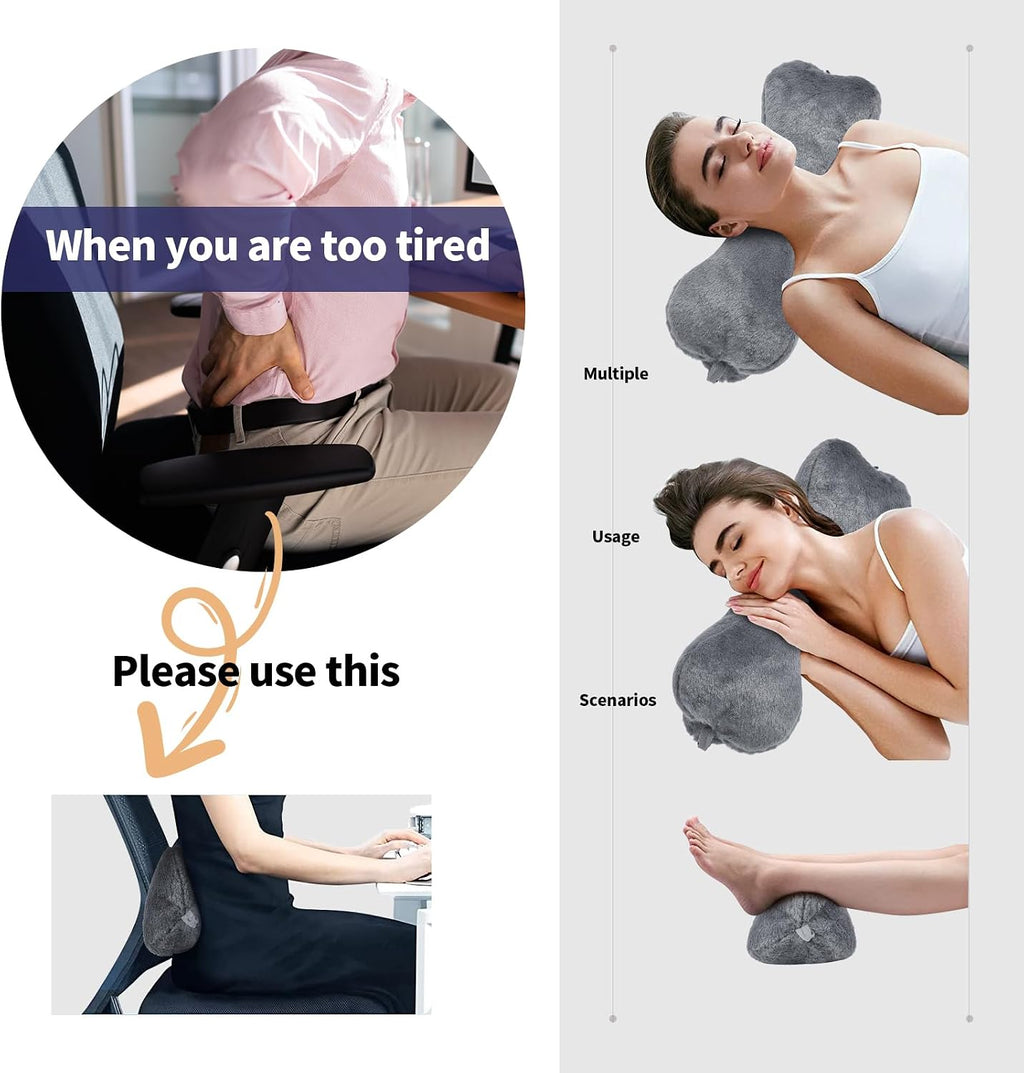 Vcomsoft Recliner Headrest Pillow, Head Pillow for Recliner Chair, Sofa, Couch Neck Pillow, Bone Pillow for Sleeping with Adjustable Strap…