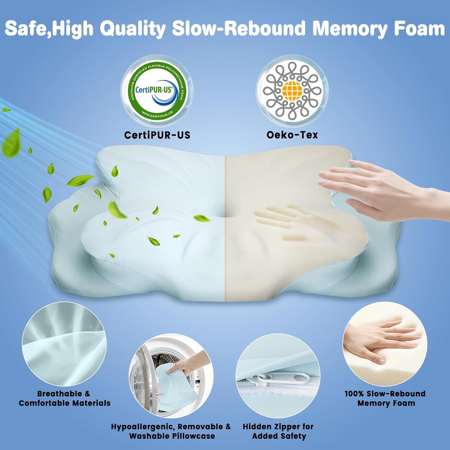 2026 New Toddler Pillow, Kids Cervical Pillow for Neck and Shoulder, Cooling Orthopedic Memory Foam Pillow, Ergonomic Neck Support Pillow…