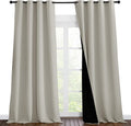 Nicetown Full Shading Curtains 96 inches Long 2 Panels Set for Windows, Super Heavy-Duty Black Lined Blackout Curtains for Bedroom, Privacy…