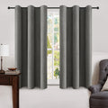 Miulee Linen Blackout Curtains and Drapes 100% Room Darken Thermal Insulated Grommet Window Panels with Coating 2 PCs W 42 x L 63 inches Da…