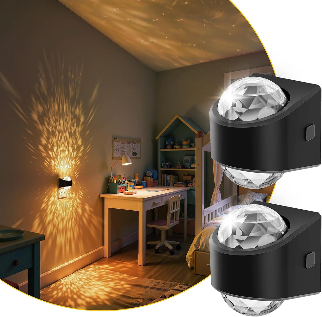 L LOHAS LED Night Lights Plug into Wall 2 Pack, Night Light for Kids with Dusk to Dawn Sensor,3000K Soft White Projector Light for Kids…