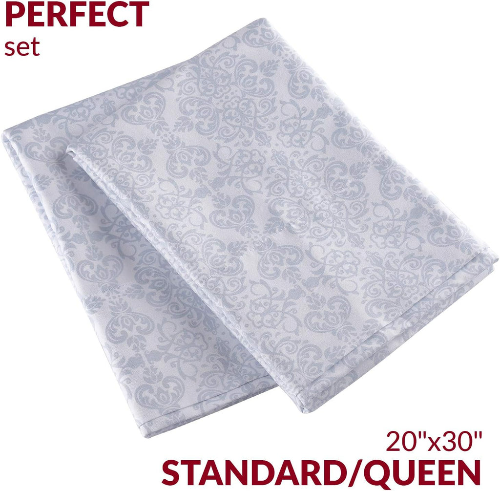 Mellanni Pillow Cases - Luxury, Extra Soft, Cooling Pillow Covers - 2 PC Iconic Collection Pillowcases - Envelope Closure (Standard/Queen 2…
