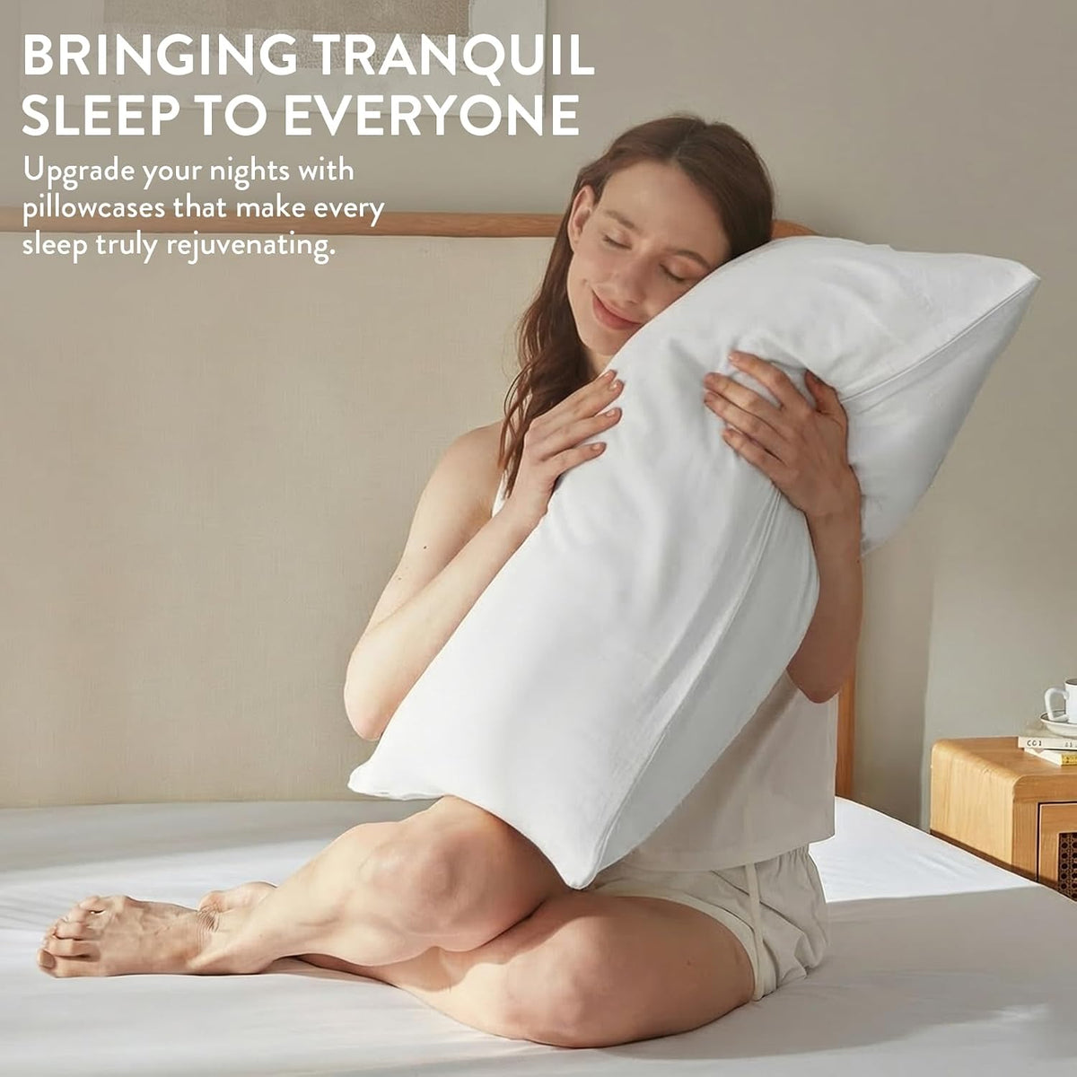 SureFitInc Surefit Washed Ultra-Chill Cooling Pillowcase Set of 2 for Hot Sleepers, Crisp and Silky Pillow Cover with Envelope Closure, Que…