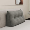 Headboard Wedge Pillows for Sitting Up in Bed Rest Adult, Triangular Upholstered Stuffed Reading Pillow for Sofa Couch Back Cushions…