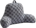 Aimuan Reading Pillow Checkered Bed Rest Wedge Backrest Checkerboard Pillow with Arms Back Support for Sitting Up in Bed Cushion Incline…
