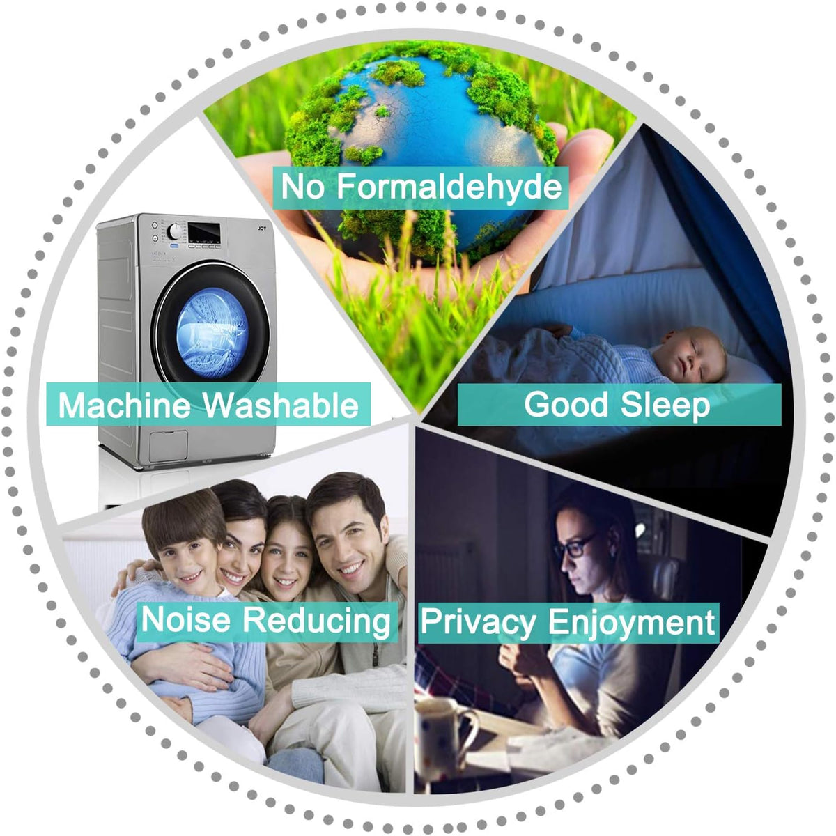 Yakamok 63 Inch Length Blackout Curtains for Bedroom, Room Darkening Thermal Insulated Blackout Drapes for Living Room, Navy Blue, 2…