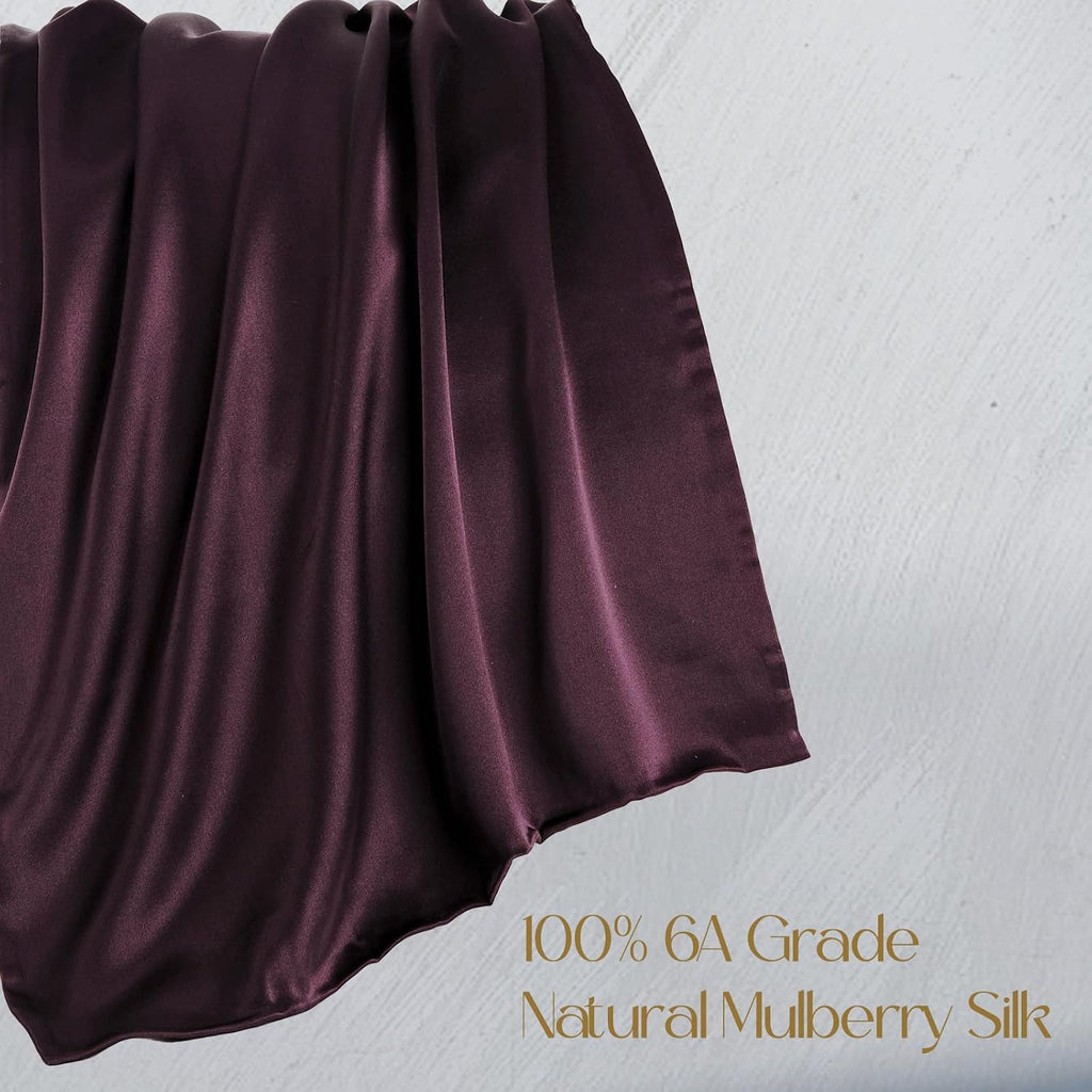 Zimasilk 100% Pure Mulberry Silk Pillowcase for Hair and Skin everyday comfort, Soft and Smooth, Both Sides Grade 6A Silk,600 Thread…