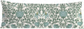 Vintage Green Floral 20x54 Body Pillow Cover, Cottagecore Room Decor, Retro Green Flowers Botanical Art Nouveau Decorative Long Body…