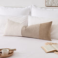 KevinTextile Kevin Textile 14x36 Inch Long Lumbar Cover 1 Pack Three-Colour Patchwork Soft Textured Waterproof Rectangle Cushion Elegant Ac…