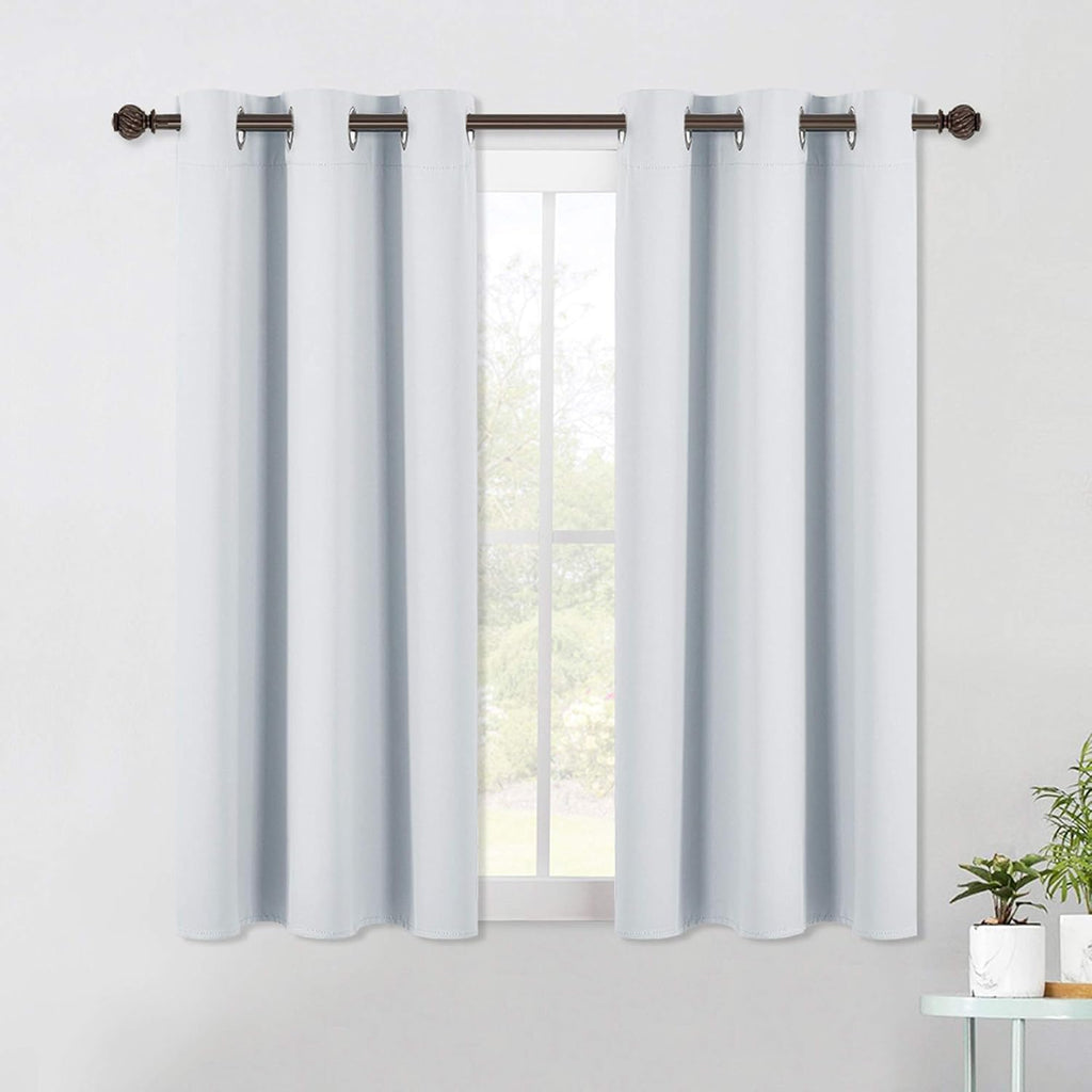 Nicetown Room Darkening Curtain Panels for Bedroom -easy maintenance Solid Thermal Insulated Grommet Room Darkening Draperies/Drapes (2…