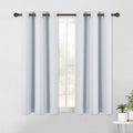 Nicetown Room Darkening Curtain Panels for Bedroom -easy maintenance Solid Thermal Insulated Grommet Room Darkening Draperies/Drapes (2…
