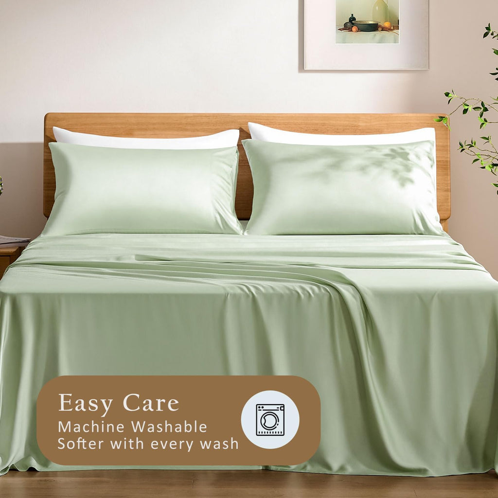 TOSMO Luxury Cooling Pillowcase Set of 2 | FSC® Certified | Viscose from Organically Grown Bamboo | Breathable Silky Soft Pillowcases…