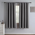 Igemaeve Blackout Curtains 72 Inch Length 2 Panels Set, Black Out Curtains for Bedroom 72 Inch Long, Rod Pocket Energy Saving Room Darkenin…