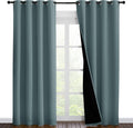 Nicetown 100% Blackout Curtains 86 inches Long, Pair of Energy Smart & Noise Blocking Out Drapes for Baby Room Window, Thermal Insulated Gu…