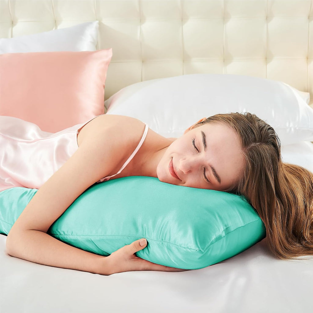 Bedelite Satin Body Pillow Cover, Super Soft and Cooling Body Pillow Pillowcase for Hair and Skin, Breathable Silky Full Long Pillowcase Co…