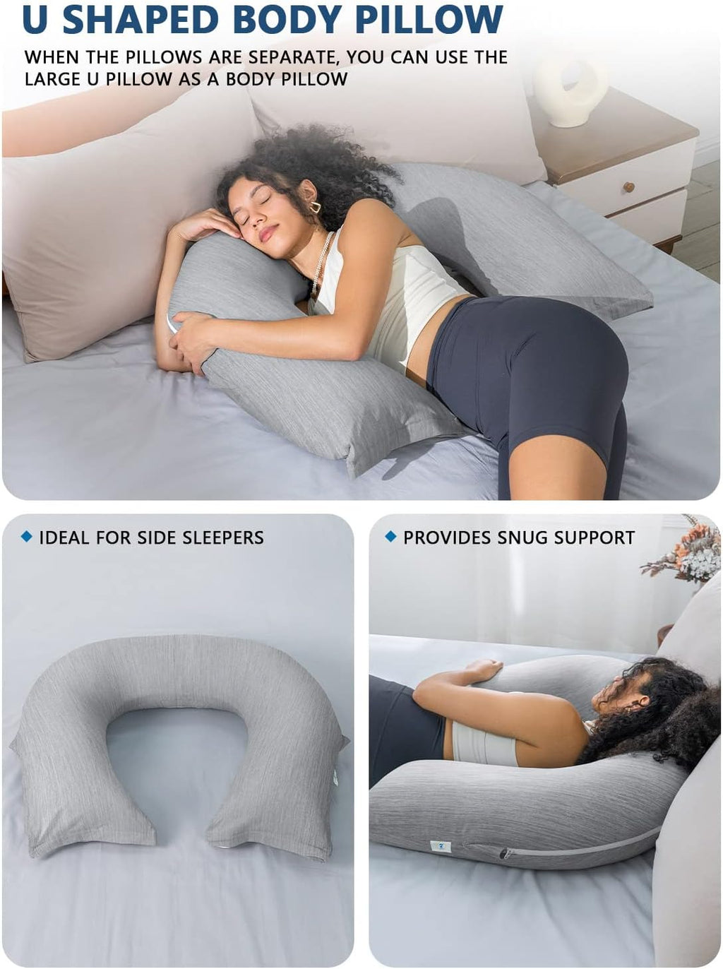 Insen Reading Pillow, Back Pillow for Sitting in Bed for Reading, Nurse & Relax, Reading Pillow for Adults, Moms & Kids, Sit Up Pillow for…