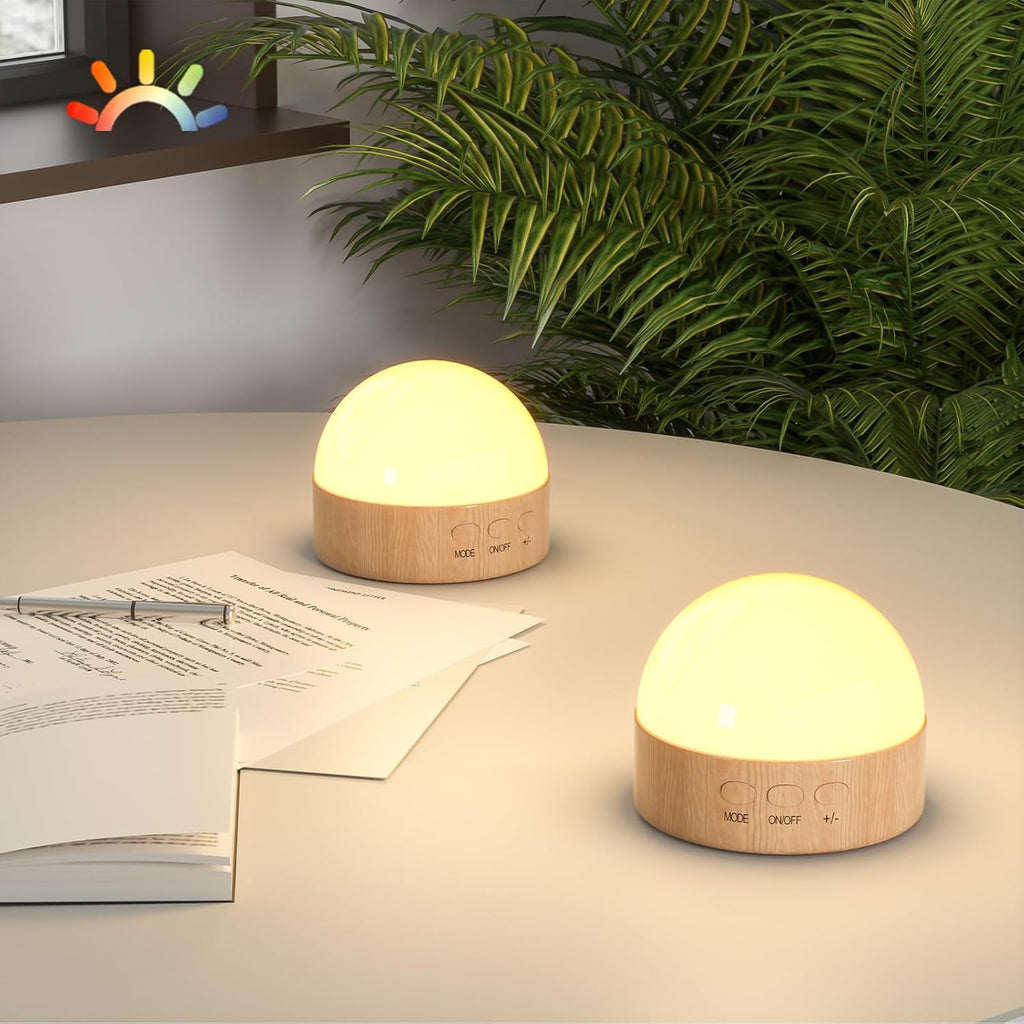 Kintion Night Light, Dimmable 8 Color Portable LED Night Light, 1800mAh Rechargeable Nursery Light Lamp, Soft Eye Caring Warm White, White,…