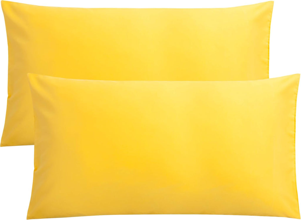 FLXXIE King Pillow Cases Set of 2, Soft Microfiber Pillow Covers with Envelope Closure, Wrinkle, Fade and Stain Resistant Pillowcases…