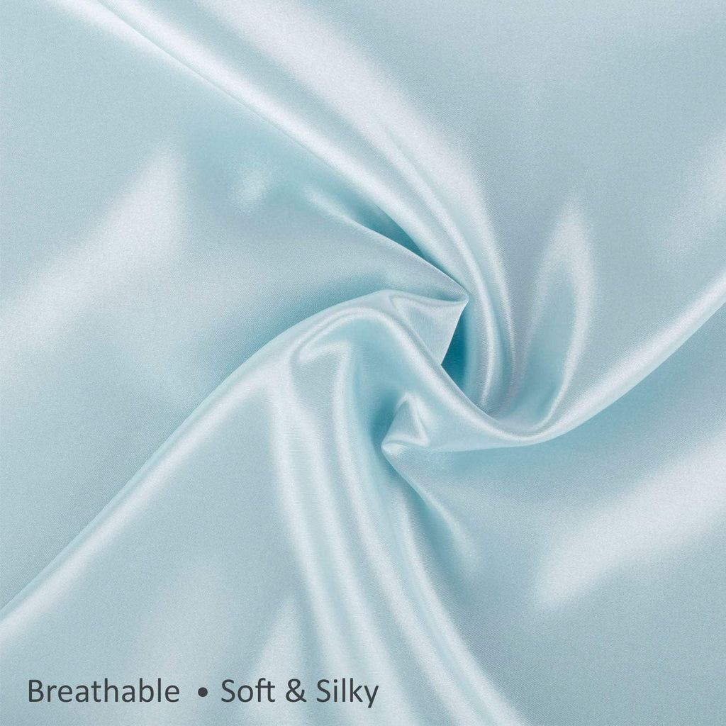 Blissford Satin Pillowcase with Zipper, for Hair and fabric comfort, Feels Soft and Cool Like a Silk Pillowcase, Satin Pillow Cases 2…