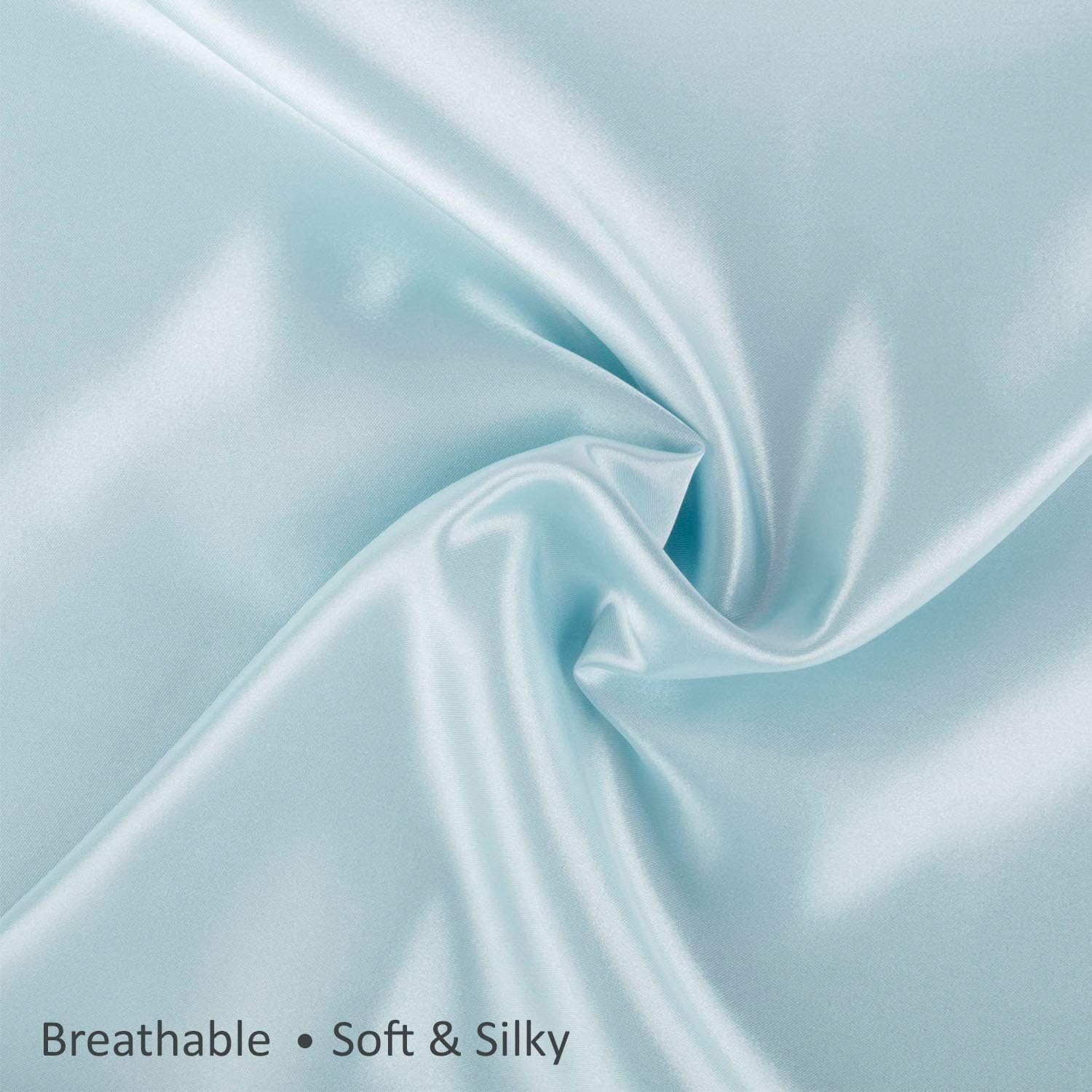 Blissford Satin Pillowcase with Zipper, for Hair and fabric comfort, Feels Soft and Cool Like a Silk Pillowcase, Satin Pillow Cases 2…