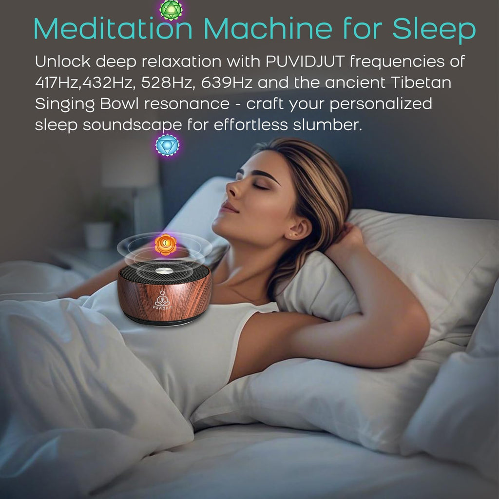 Puvidjutmeditationmachine Sound Frequency Machine, Meditation Generator Instrument, Tone Device Tools - Solfeggio Frequencies Bath for Yoga,…