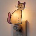 KY&BOSAM Stained Glass Cat Night Lights Plug into Wall 1-Pack 7W Plug in Night Light Dusk to Dawn 3000K Warm White Bright Nightlight…
