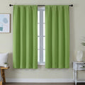Simplebrand Ava Lime Blackout Curtains for Bedroom 63 Inch Length 2 Panels Set, Privacy Thermal Insulated Rod Pocket Door Window Curtains f…