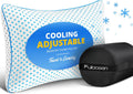 Fulocean Cooling Shredded Memory Foam Travel & Camping Pillow Large, Adjustable College Dorm Pillow for Home-Like Comfort, Compressible Port…