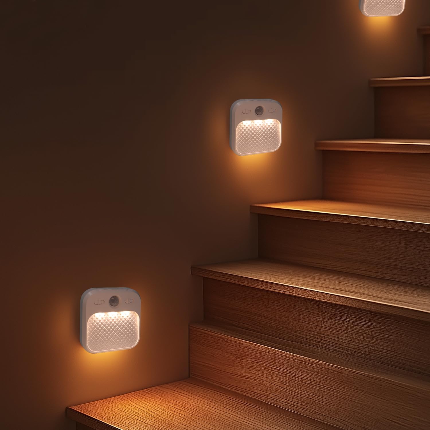Motion Sensor Night Light 6 Pack, Rechargeable Magnetic Night Light with 3 Color Temperatures & Stepless Dimming, Timer Function, Soft…