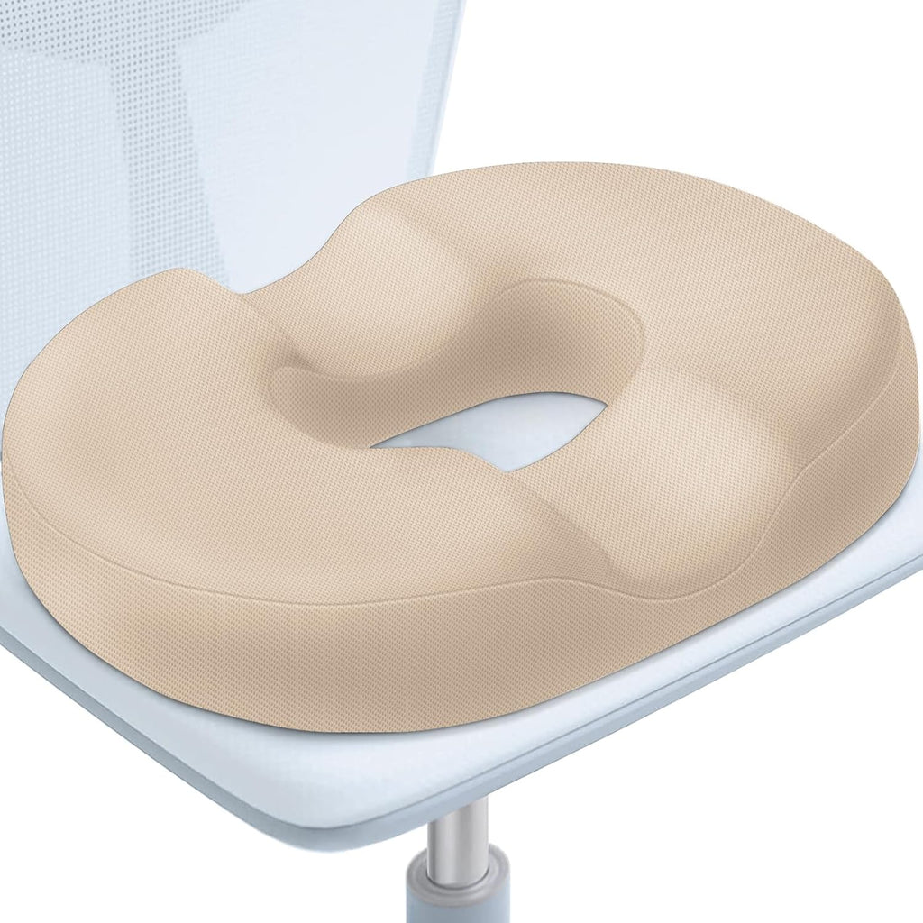 BlissTrends Donut Pillow Seat Cushion, Donut Chair Cushions for Postpartum Pregnancy & Hemorrhoids, Tailbone Cushion, Memory Foam Lifting C…