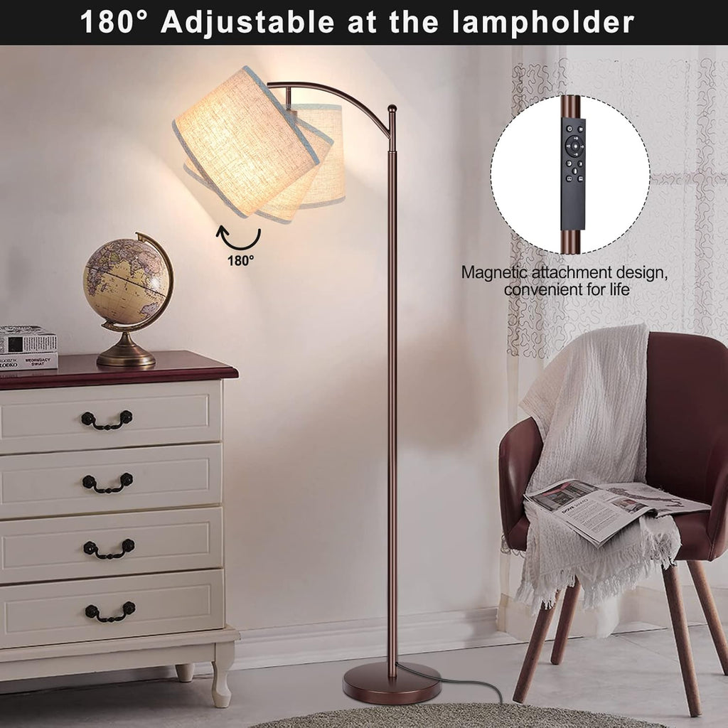 Floor Lamp for Living Room, 4 Color Temperature LED Floor Lamp with Remote Control & Foot Switch, LED Bulb Included, Modern Standing Lamp…