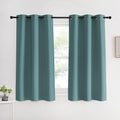NICETOWN Modern Blackout Curtains Noise Reducing, Greyish Blue, 2 Panels, W42 x L60 -Inch, Thermal Insulated and Privacy Room Darkening…