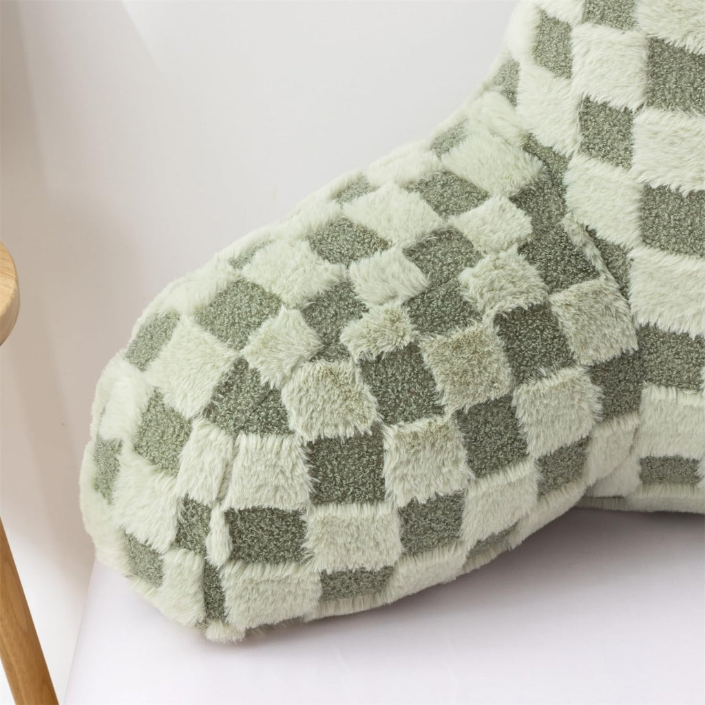 Holawakaka Checkered Reading Pillow for Sitting up in Bed, Lounging, Reading, Working on Laptop, Watching TV, Women Teens Kids Backrest Pil…