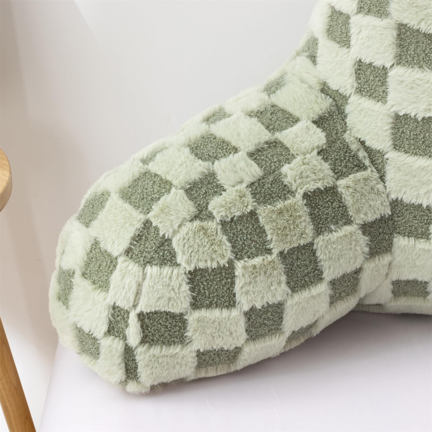 Holawakaka Checkered Reading Pillow for Sitting up in Bed, Lounging, Reading, Working on Laptop, Watching TV, Women Teens Kids Backrest Pil…